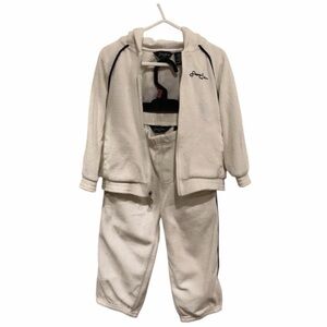 Sean John Toddler's Velour Zip-Up Hoodie Tracksuit Set White Size 18-24 M